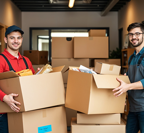 فريق AS Furniture Mover UAE أثناء العمل